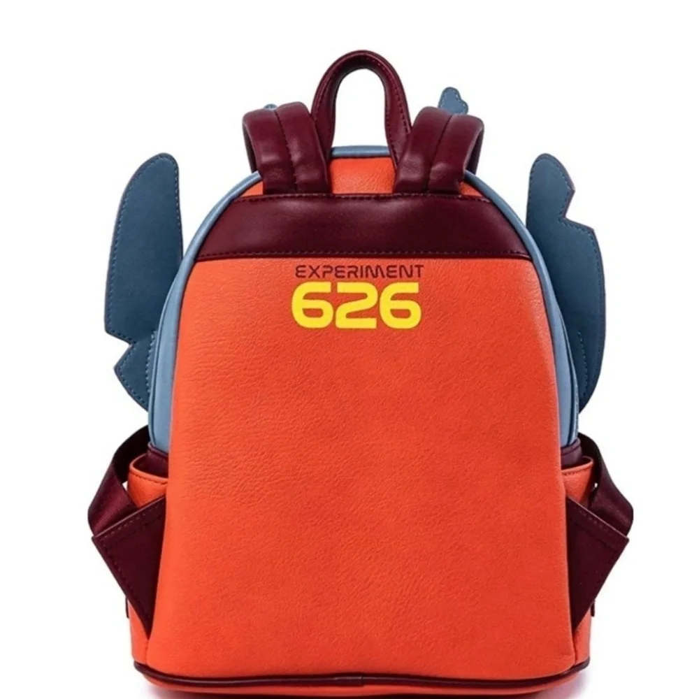 NWT- Loungefly Disney Stitch Experiment Womens 626 Faux Leather Mini BackPack - Picture 13 of 15